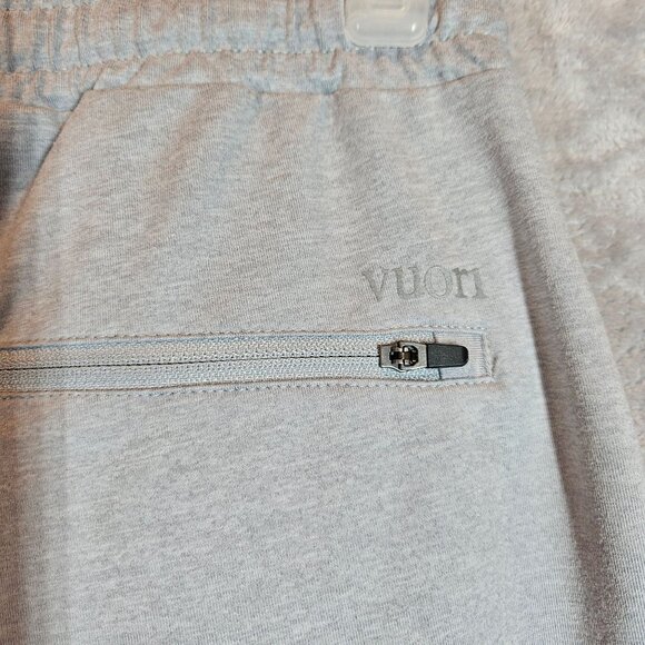 Vuori Mens M The Rise and Shine Performance Jogger Pants Light Gray zip pockets - Picture 6 of 13